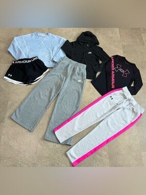 Girls NIKE/ATHLETA/UNDER ARMOUR Sweatpants..Shorts..Sweatshirts & Shirt, sz M
